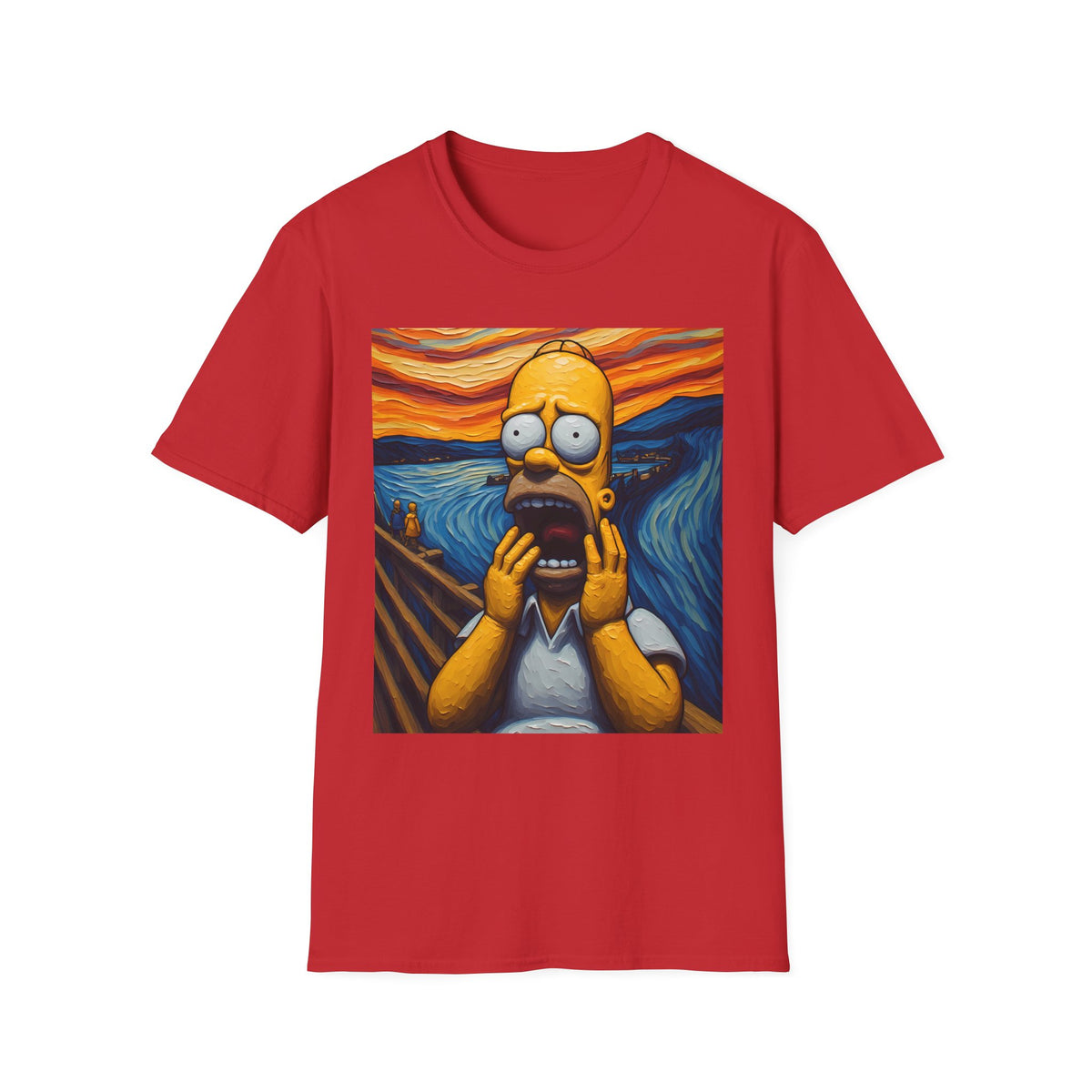 Homer Scream T-Shirt — Parody Pop Art Graphic Tee