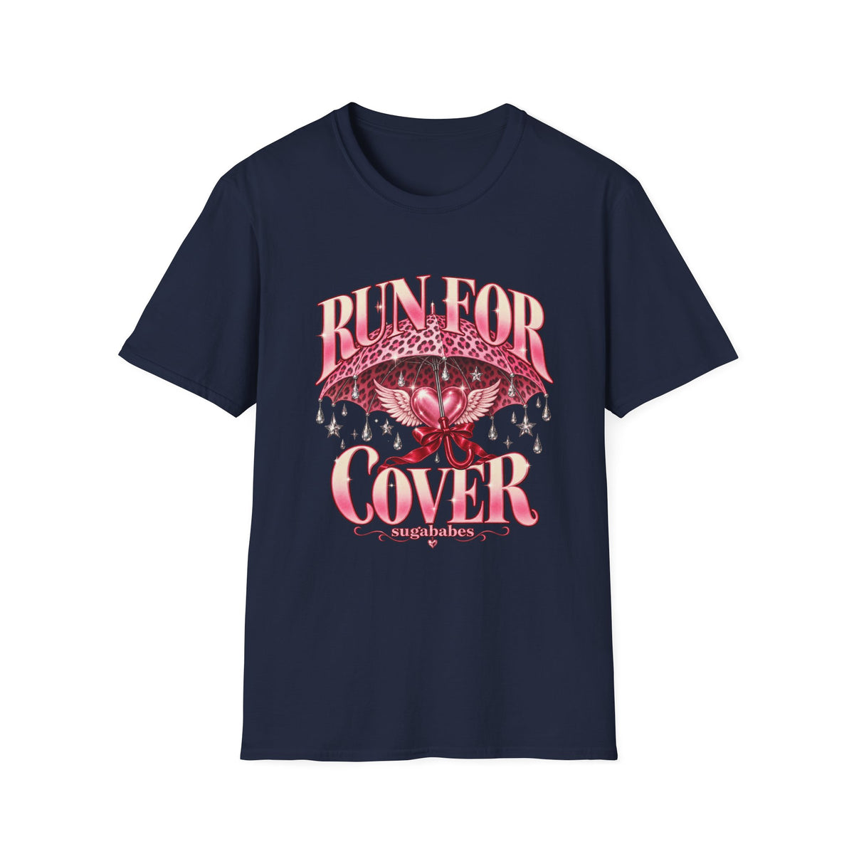 Run For Cover | Sugababes | Pink Umbrella Graphic T Shirt