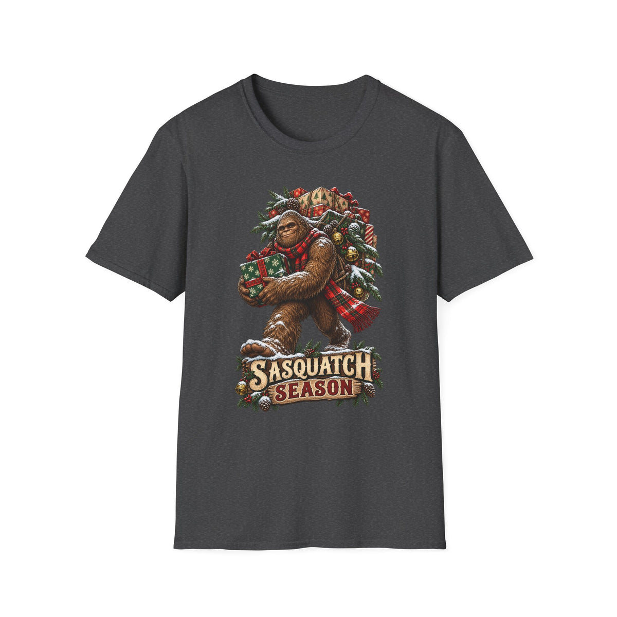 Bigfoot Chrismtas | Sasquatch Season Christmas T-Shirt
