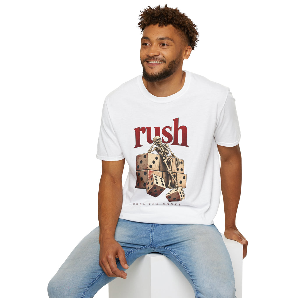 Rush | Roll the Bones | Dice Skeleton Prog Band T-Shirt