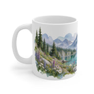Alpine Lake Watercolour Mug | Mountain Landscape