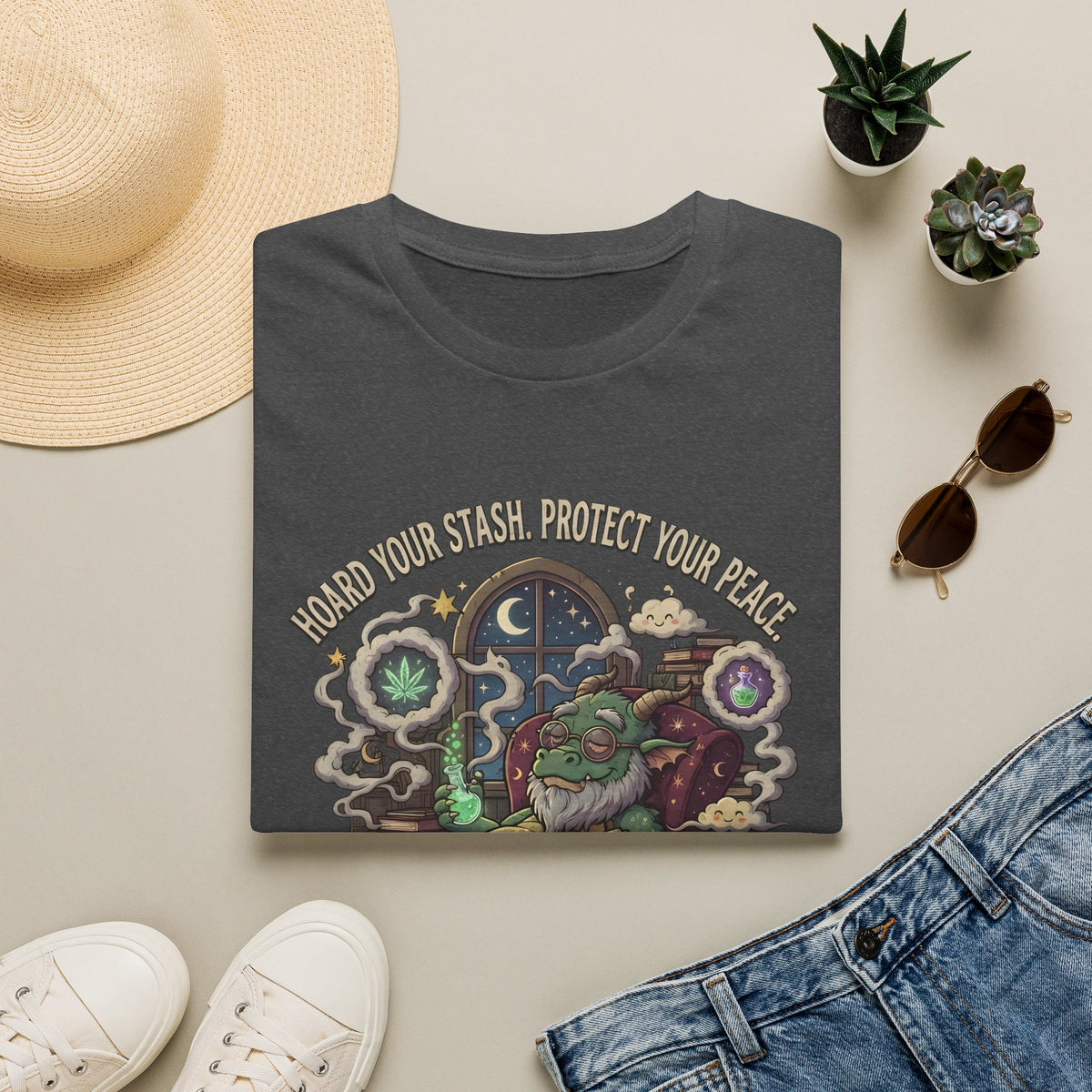 Dragon Stoner - 'Always Keep It Lit' - Psychedelic Chill Graphic Tee