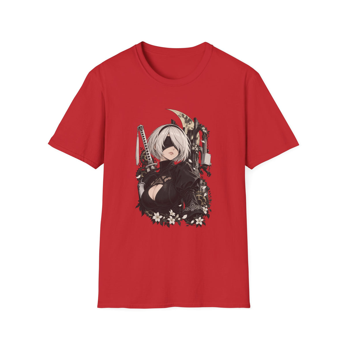 2B | Nier Automata | Anime Character Gothic T-Shirt