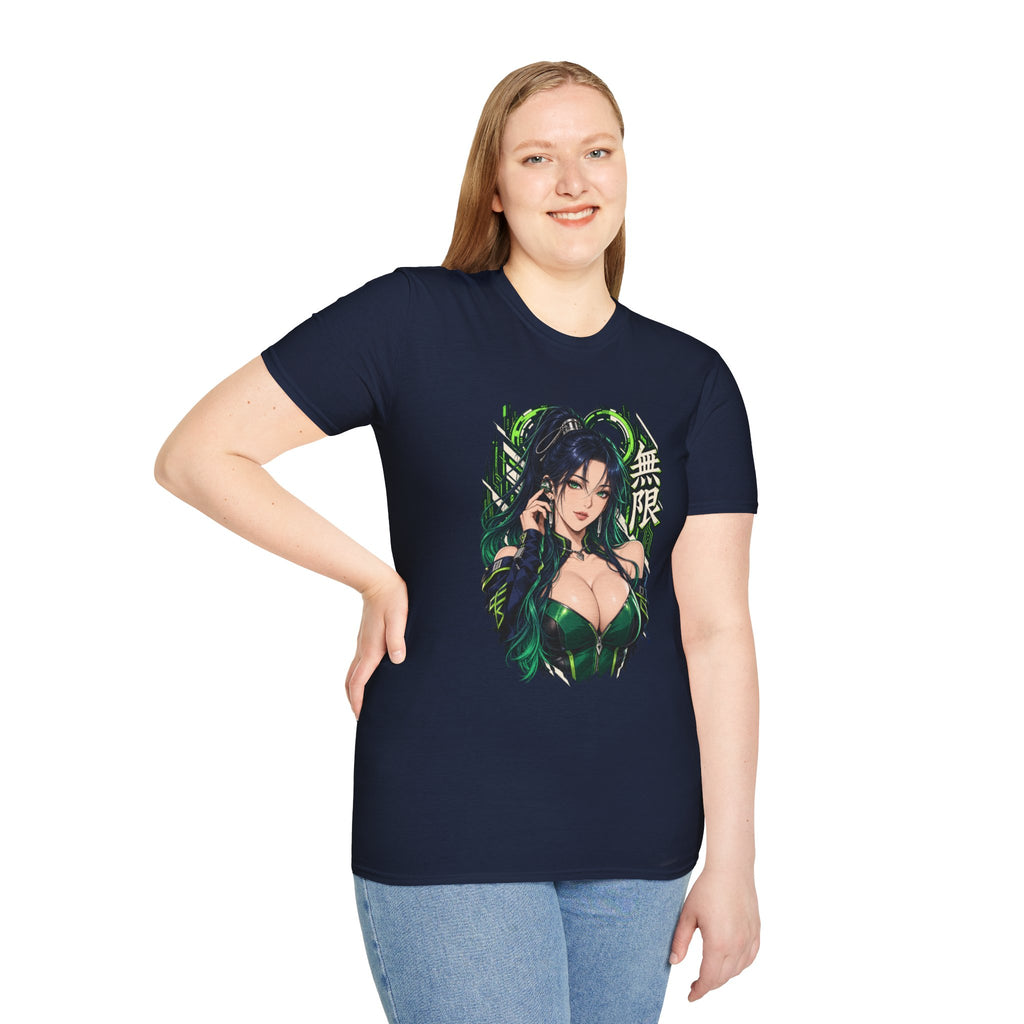 Infinity | Sexy Anime Ninja Pin Up Woman Graphic T-Shirt