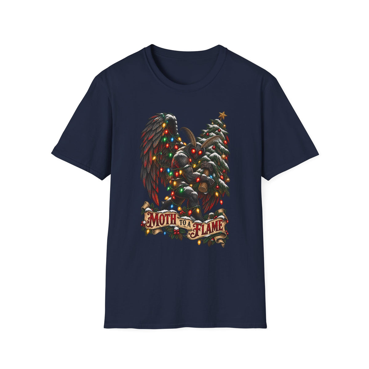 Moth to a Flame | Mothman | Christmas T Shirt