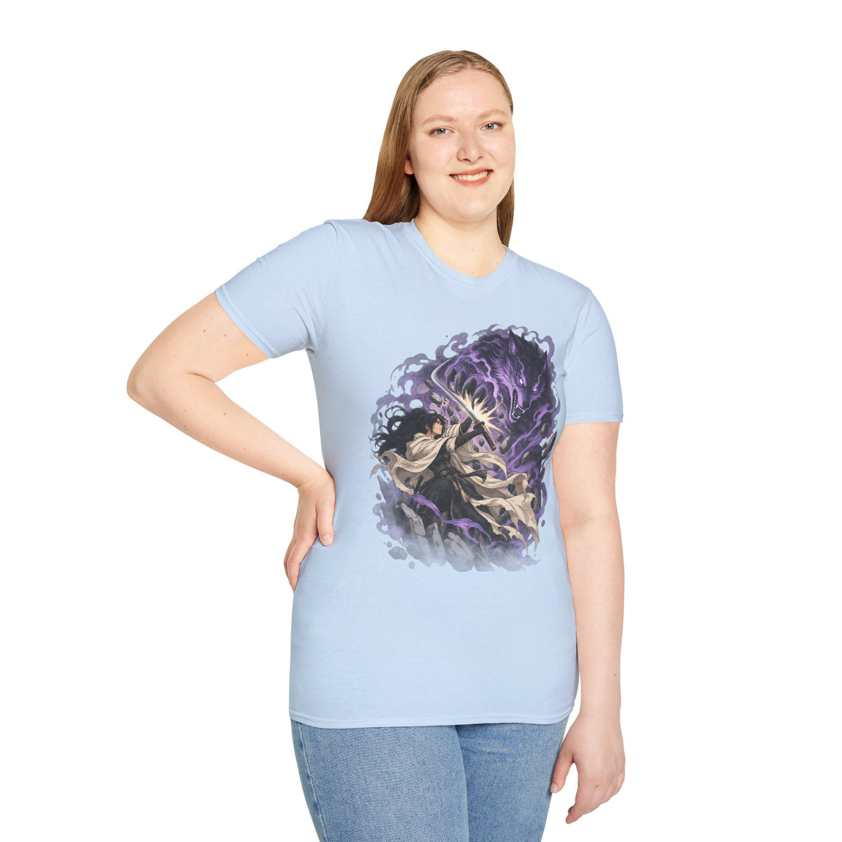 Trial of the Wolf | Samurai Anime Storm Warrior T-Shirt