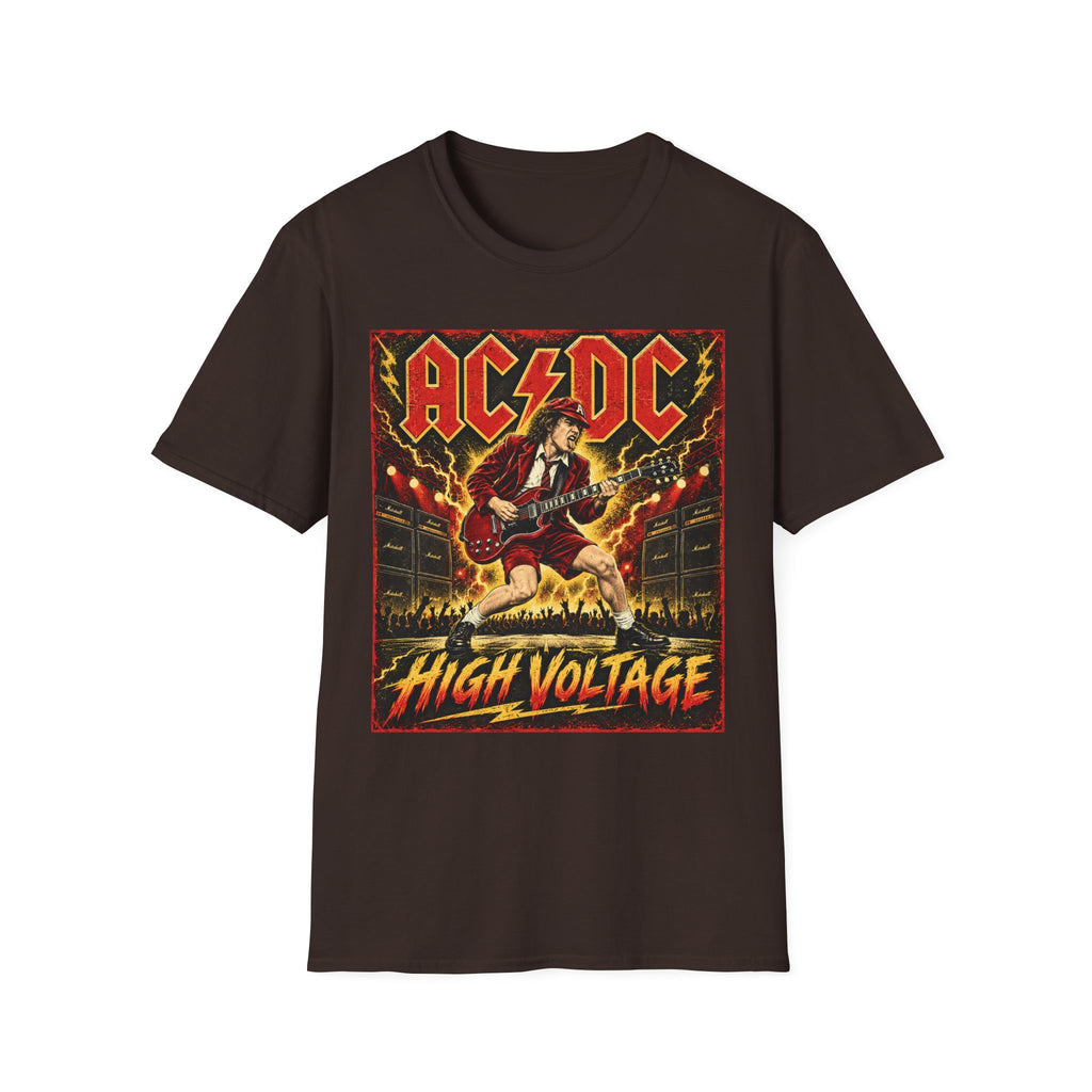 AC/DC High Voltage Graphic T-Shirt — Classic Rock Band Tee