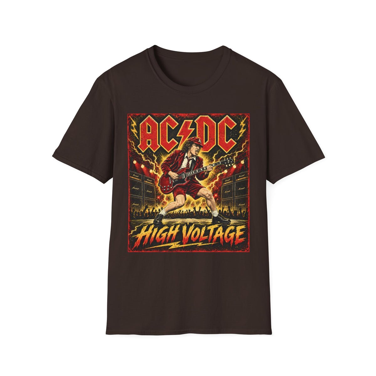 AC/DC High Voltage Graphic T-Shirt — Classic Rock Band Tee