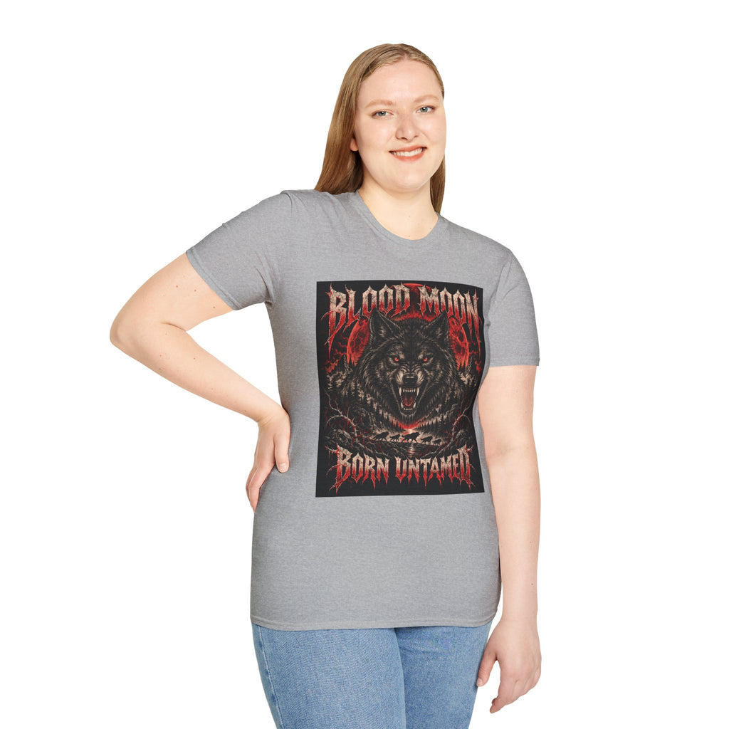 Blood Moon Wolf T-Shirt — Born Untamed Graphic Tee