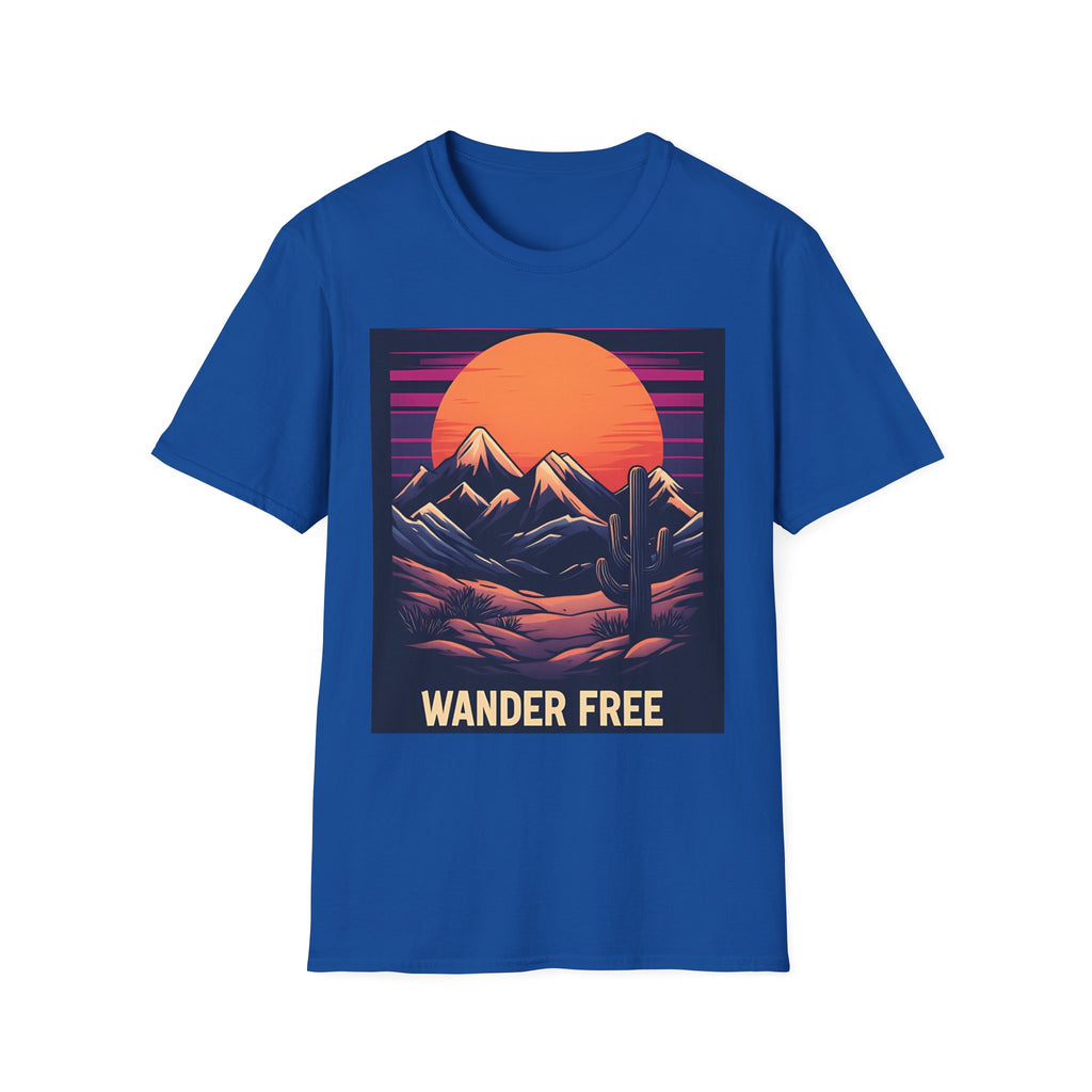 Sunset Mountains T-Shirt — Retro Desert Sunset Graphic Tee
