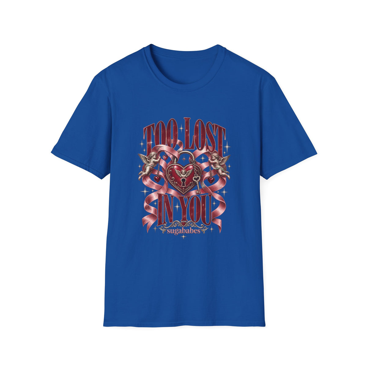 Too Lost In You | Sugababes Vintage Heart & Ribbon Graphic T Shirt