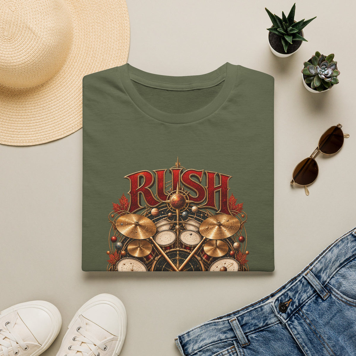 Rush | Rhythm of the Cosmos | Drummer Graphic Prog Band T-Shirt