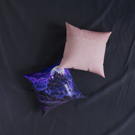 Moonlit Castle Pixel Art Gothic Fantasy Cushion | Decorative Sofa Pillow