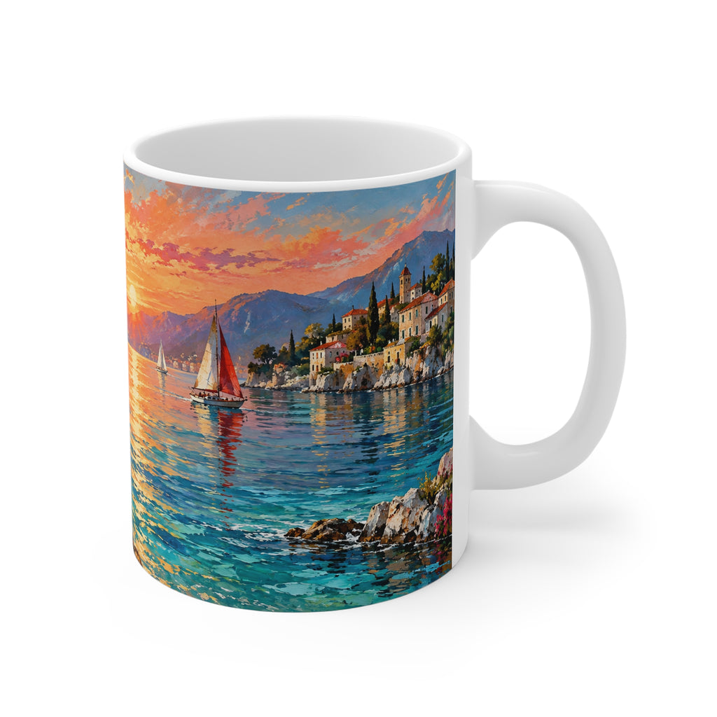 Seaside Impression | Classic Art Sailing Coffee Mug Gift (11oz)