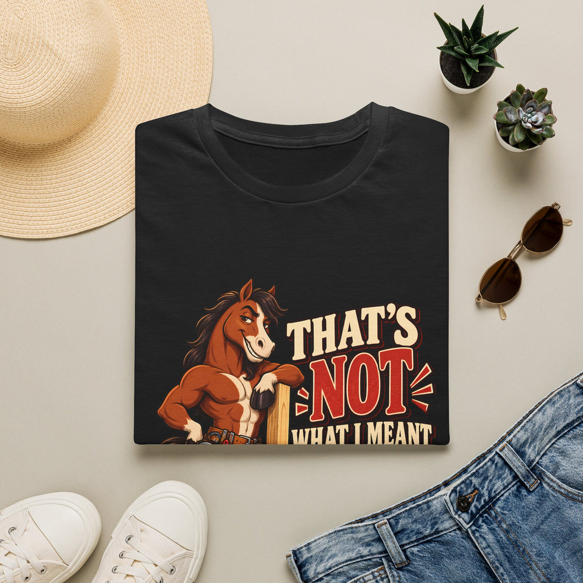 The Wrong Kind of Stud | Funny Horse Graphic T-Shirt