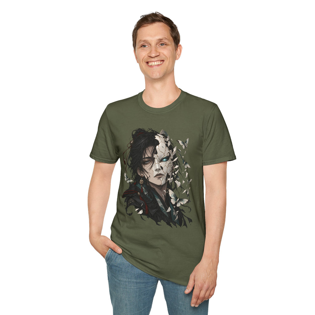 Mask Unfurls | Japanese Anime Style Mask Graphic Shirt