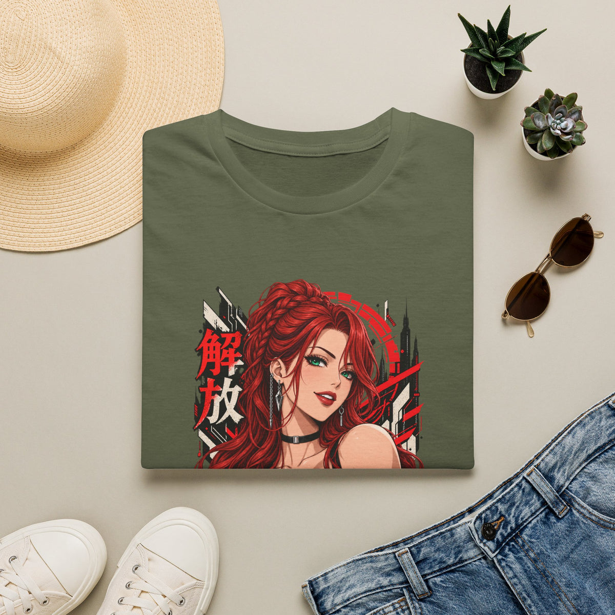 Red Widow | Sexy Anime Pin Up Girl | Waifu T-Shirt