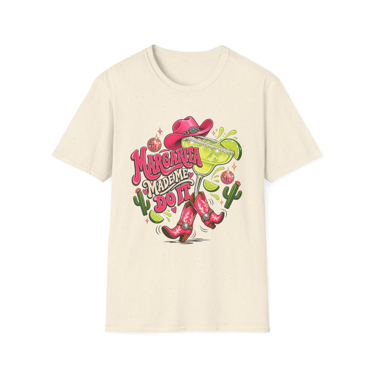 Margarita Made Me Do It | Fun | Cowgirl | Lime Cocktail Graphic Tee