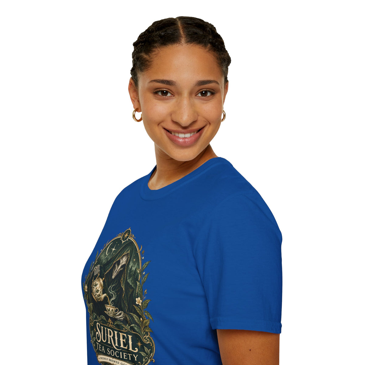 Suriel Tea Society | Freshley Brewed Gossip | ACOTAR Book Graphic T Shirt