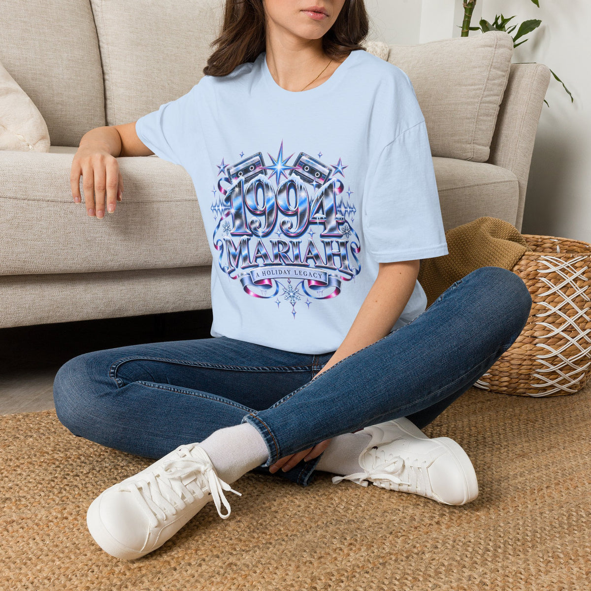 1990s Mariah Carey Graphic T-Shirt | Retro Cassette Pop Vintage Tour Style