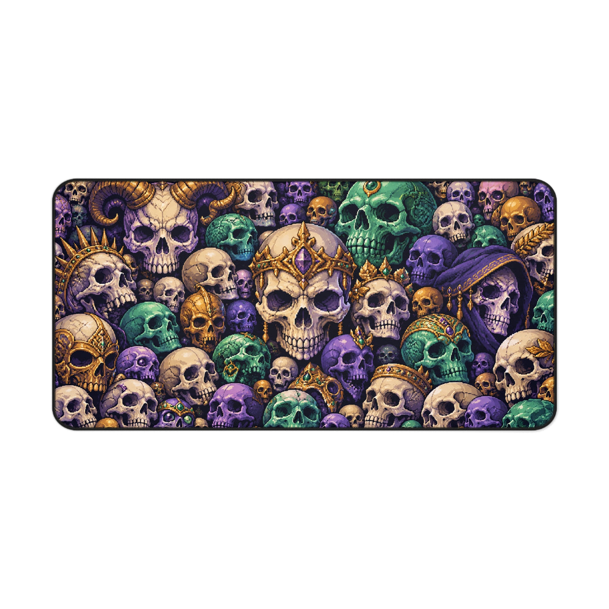 Pixel Skull Vault | Retro Gaming Skull Mosaic Art