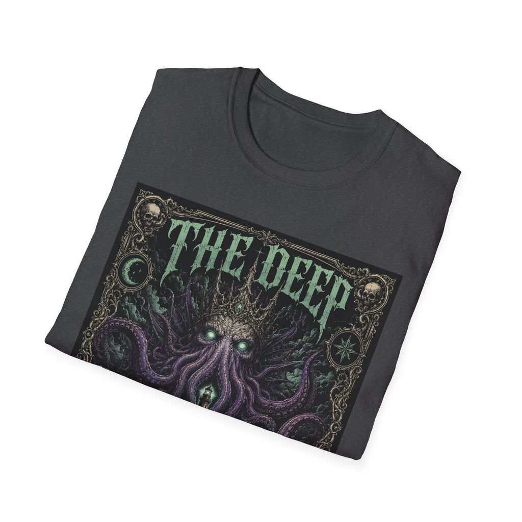 The Deep Remembers T-Shirt — Nautical Cthulhu Horror Graphic Tee