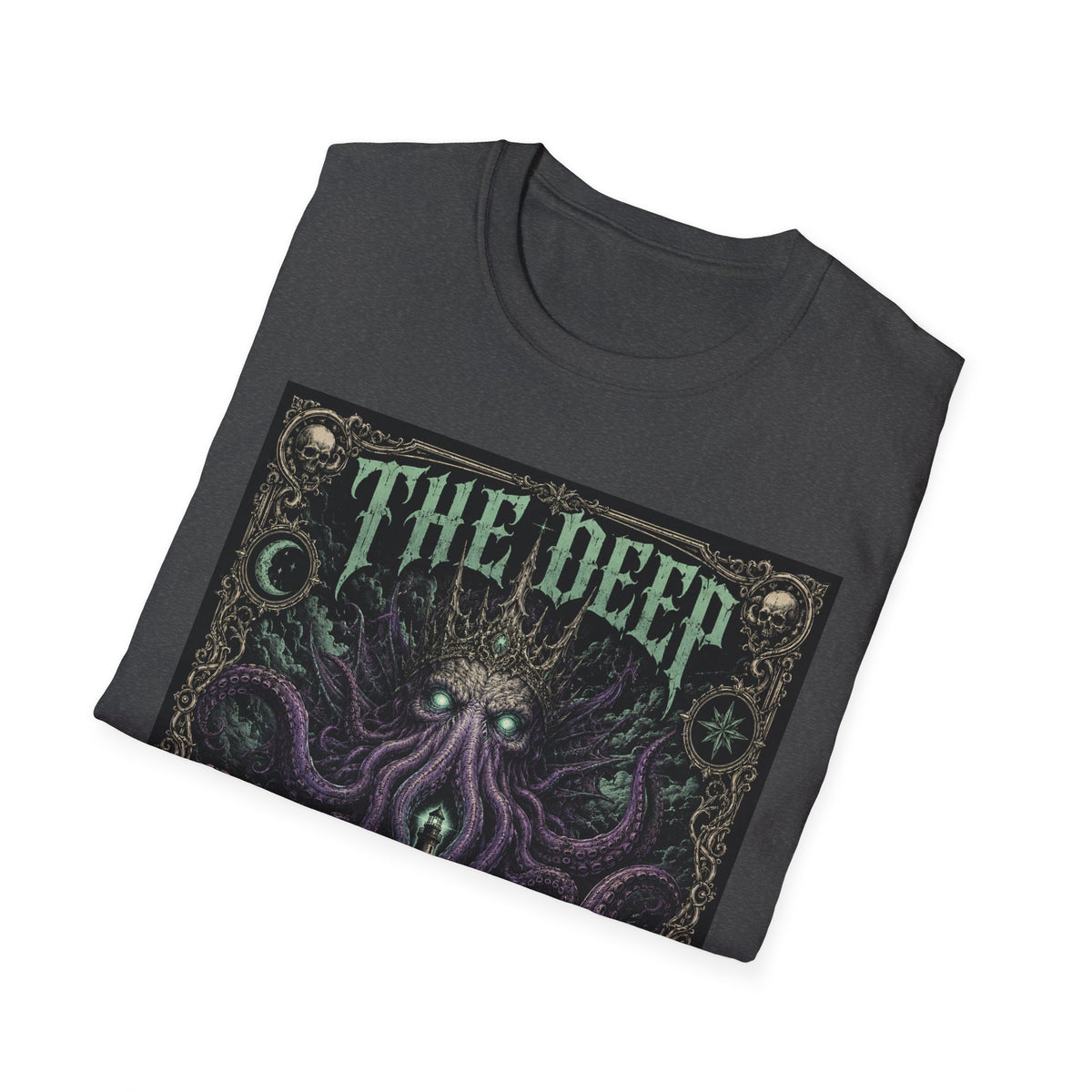 The Deep Remembers T-Shirt — Nautical Cthulhu Horror Graphic Tee