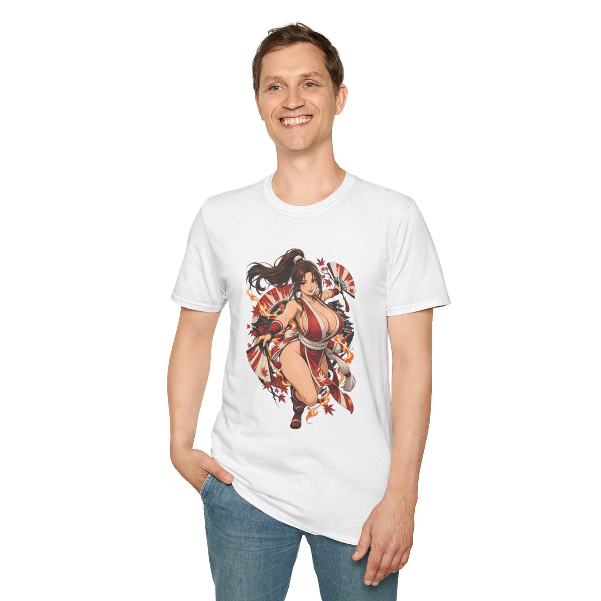 Mai Shiranui | Fatal Fury | Anime Style Pin up Girl Warrior T-Shirt