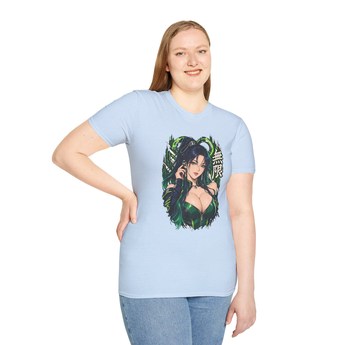 Infinity | Sexy Anime Ninja Pin Up Woman Graphic T-Shirt