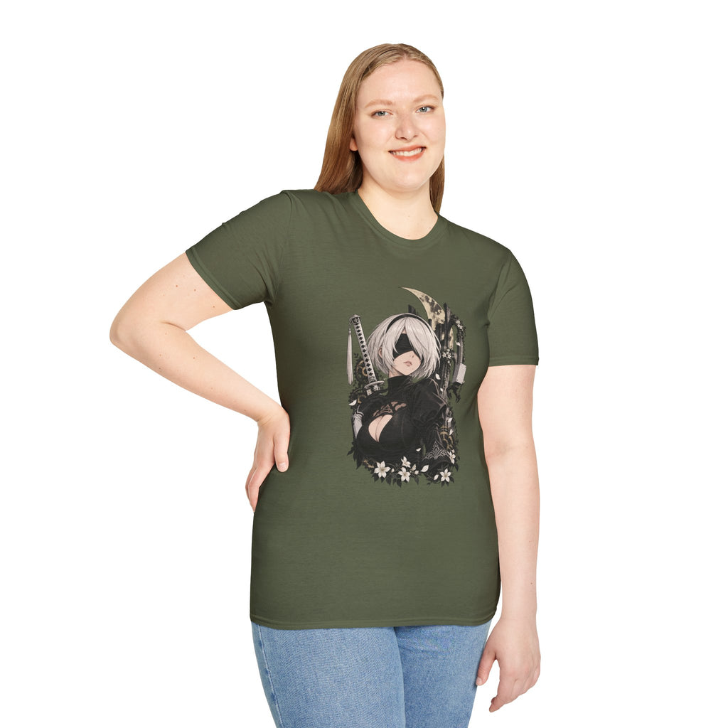 2B | Nier Automata | Anime Character Gothic T-Shirt