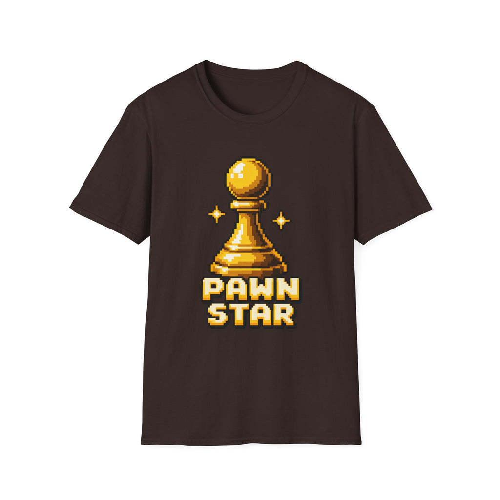 Chess Pawn Star | Retro Pixel Graphic Tee
