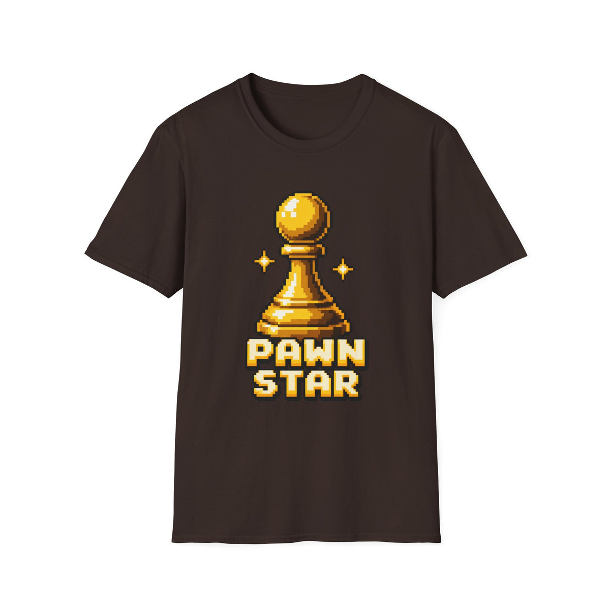 Chess Pawn Star | Retro Pixel Graphic Tee