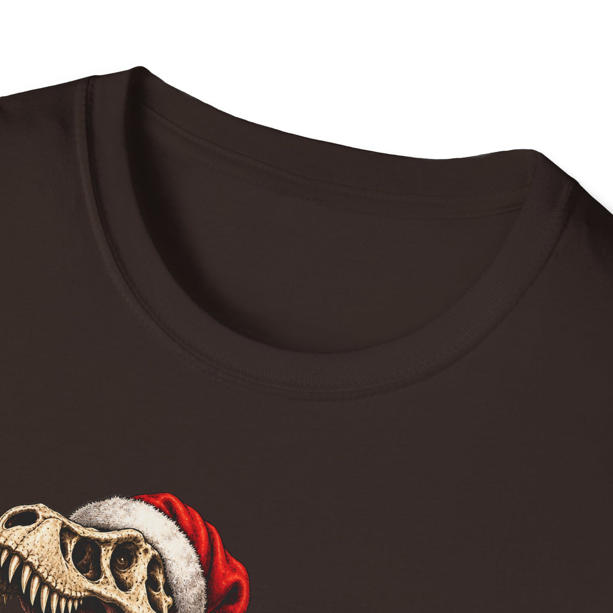 T-Rex Sleigh | Dinosaur Fossil Christmas T‑Shirt