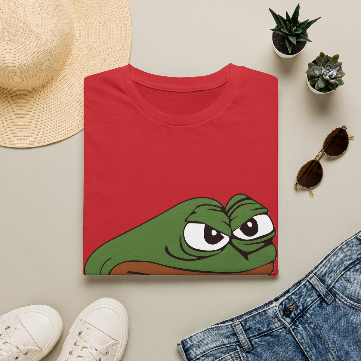 Pepe Frog Graphic T-Shirt — Retro Meme Tee