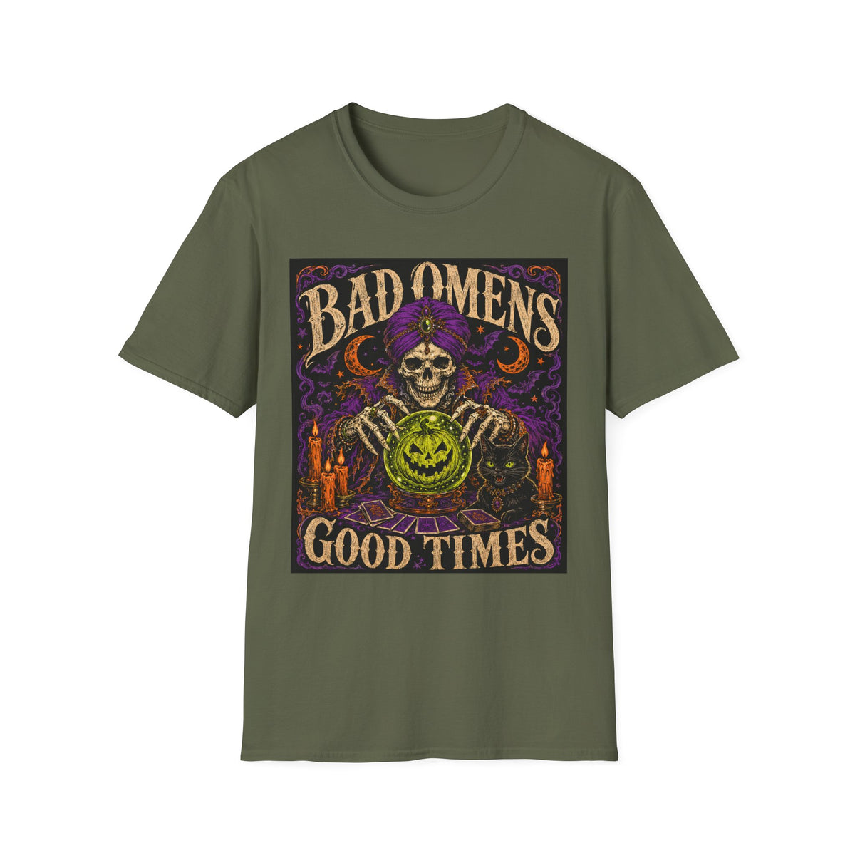 Bad Omens Skull T-Shirt — Retro Gothic Halloween Tee