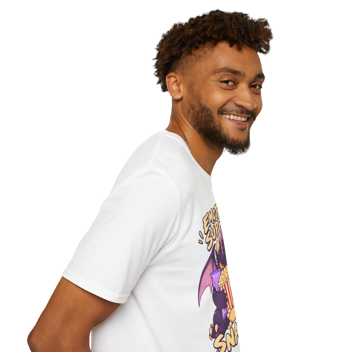 Emotional Support Snacks | Cute Dragon Eating Popcorn Anime Shirt