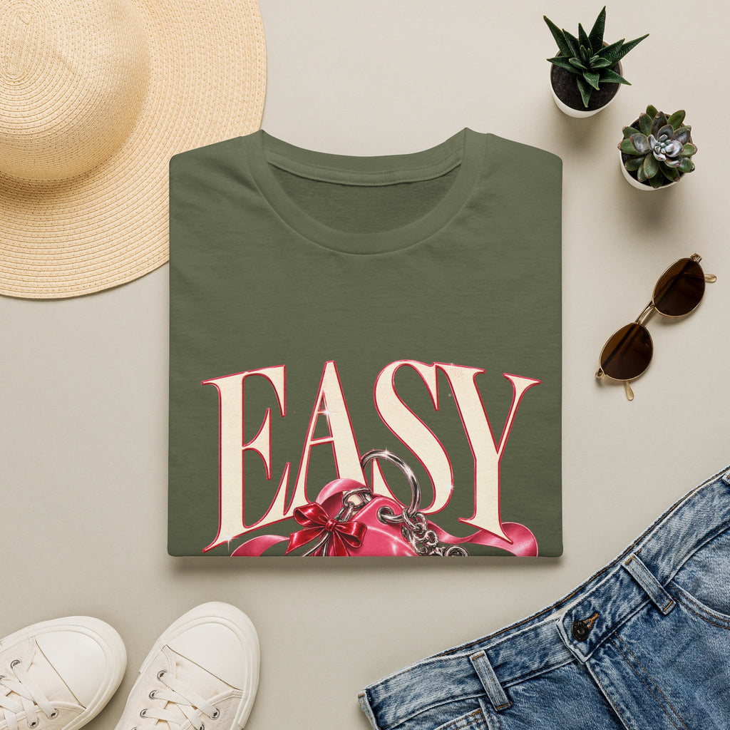 Sugababes | Easy Lockheart Pink Key & Heart Graphic T Shirt