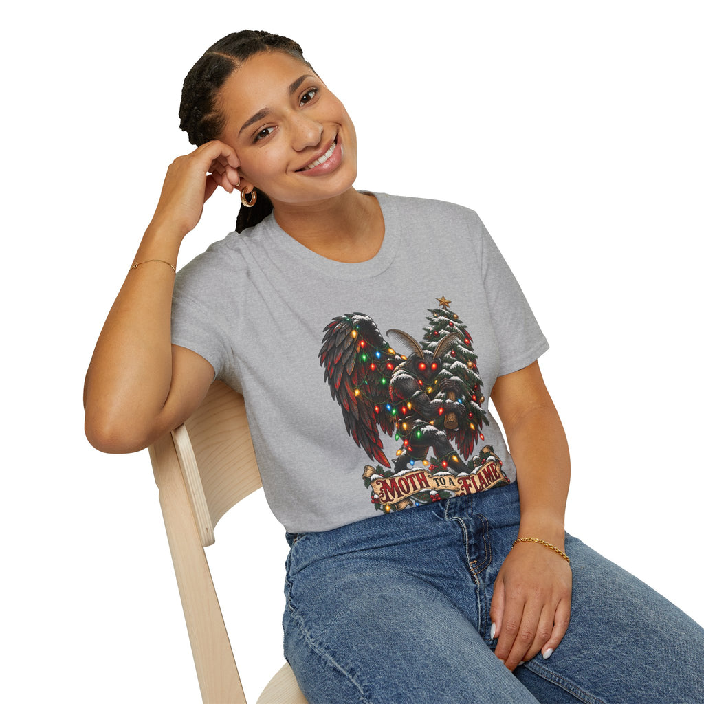 Moth to a Flame | Mothman | Christmas T Shirt