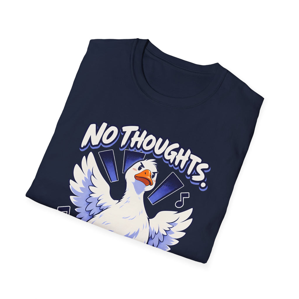 Cute Goose | No Thoughts, Just Boss Music T Shirt