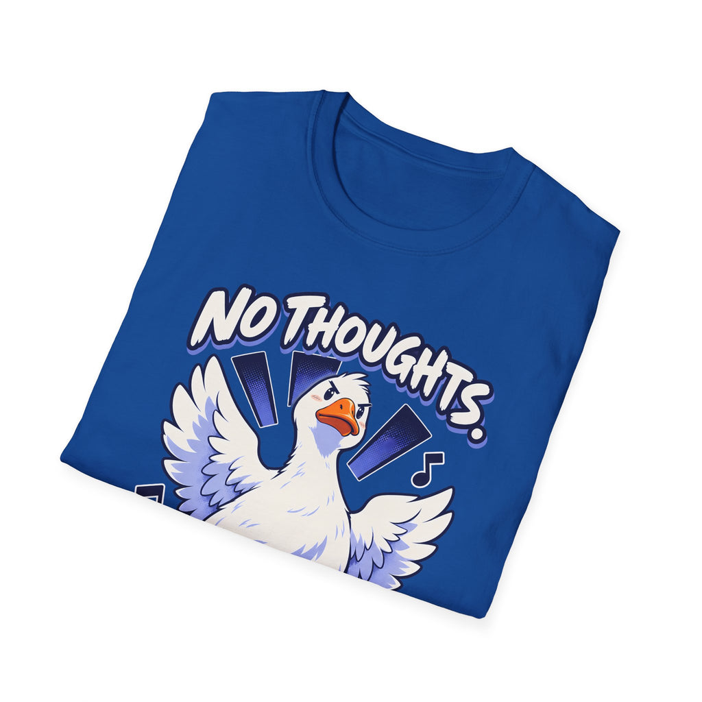 Cute Goose | No Thoughts, Just Boss Music T Shirt