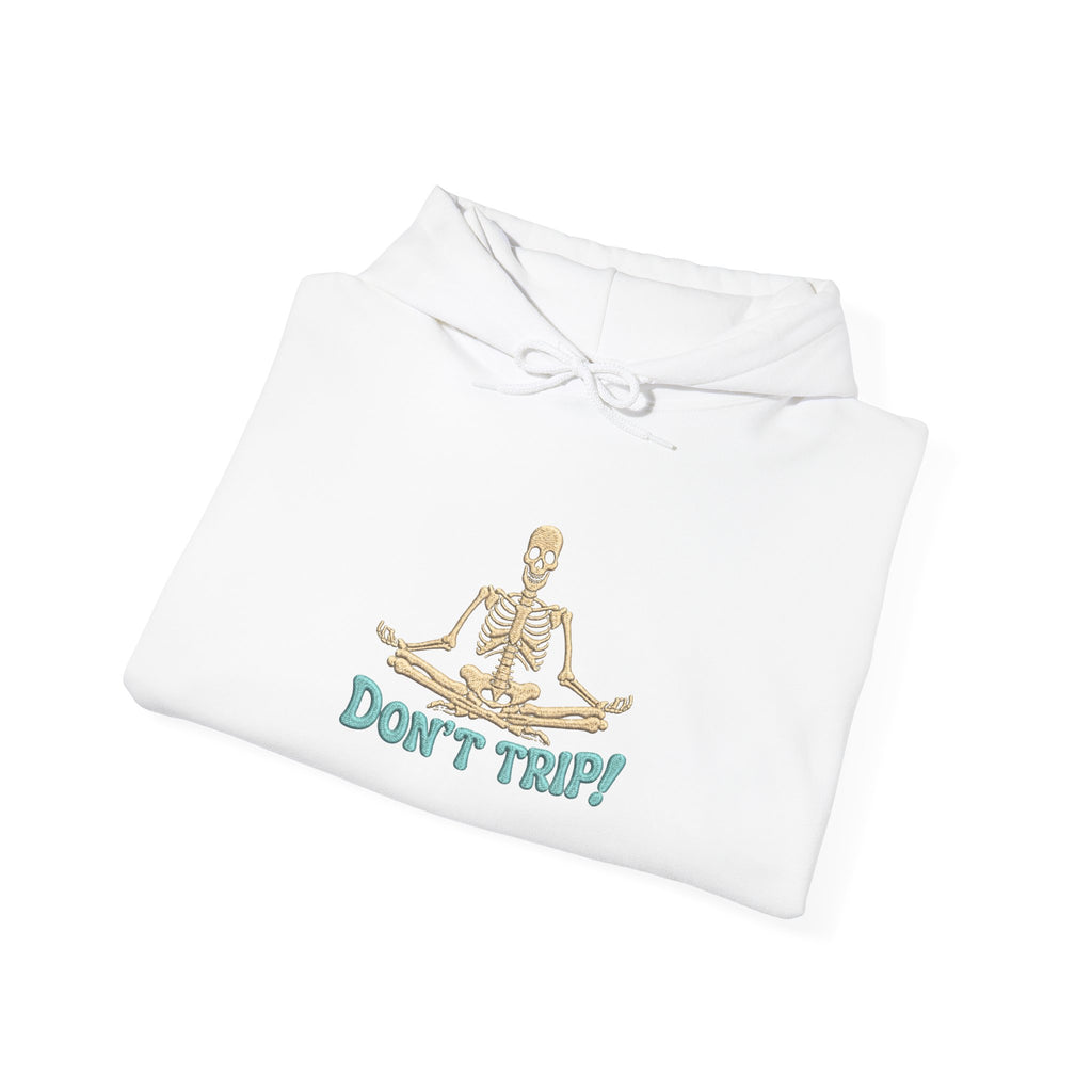 Don’t Trip! Meditating Skeleton Hoodie - Funny GTA 6 Inspired Front & Back Print
