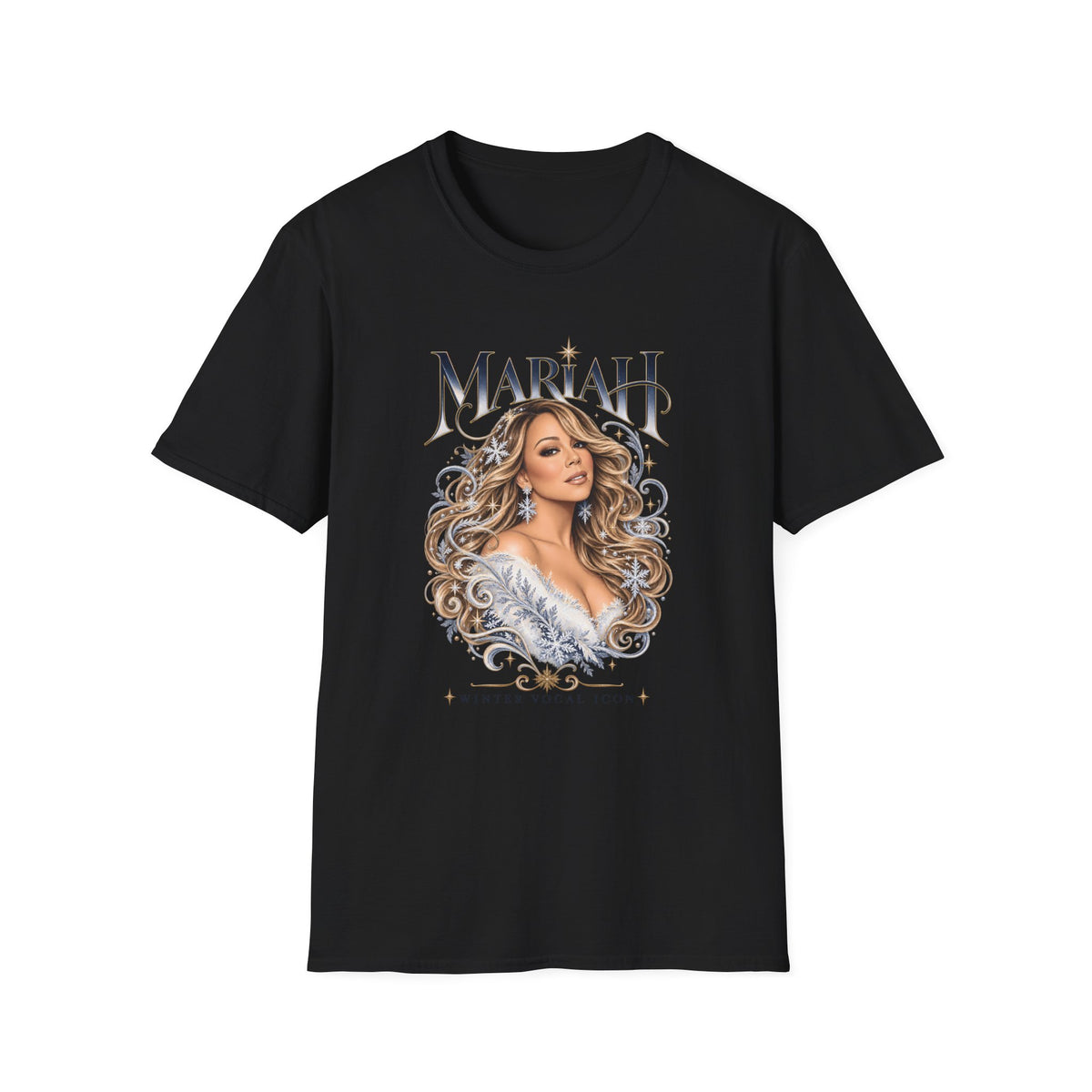 Mariah Carey Portrait T-Shirt | Classic Diva Holiday Pop Tee