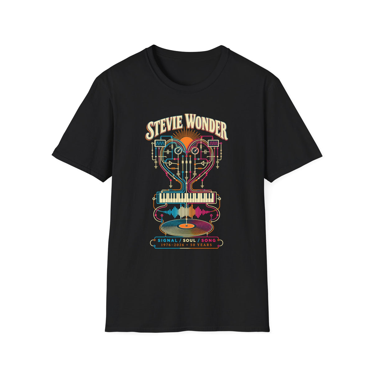 Stevie Wonder Songs In The Key of Life 50th Graphic T-Shirt