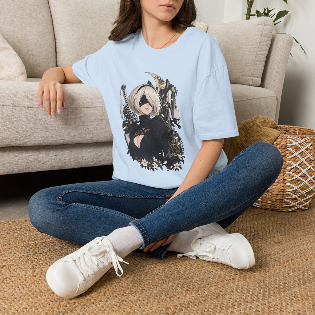 2B | Nier Automata | Anime Character Gothic T-Shirt