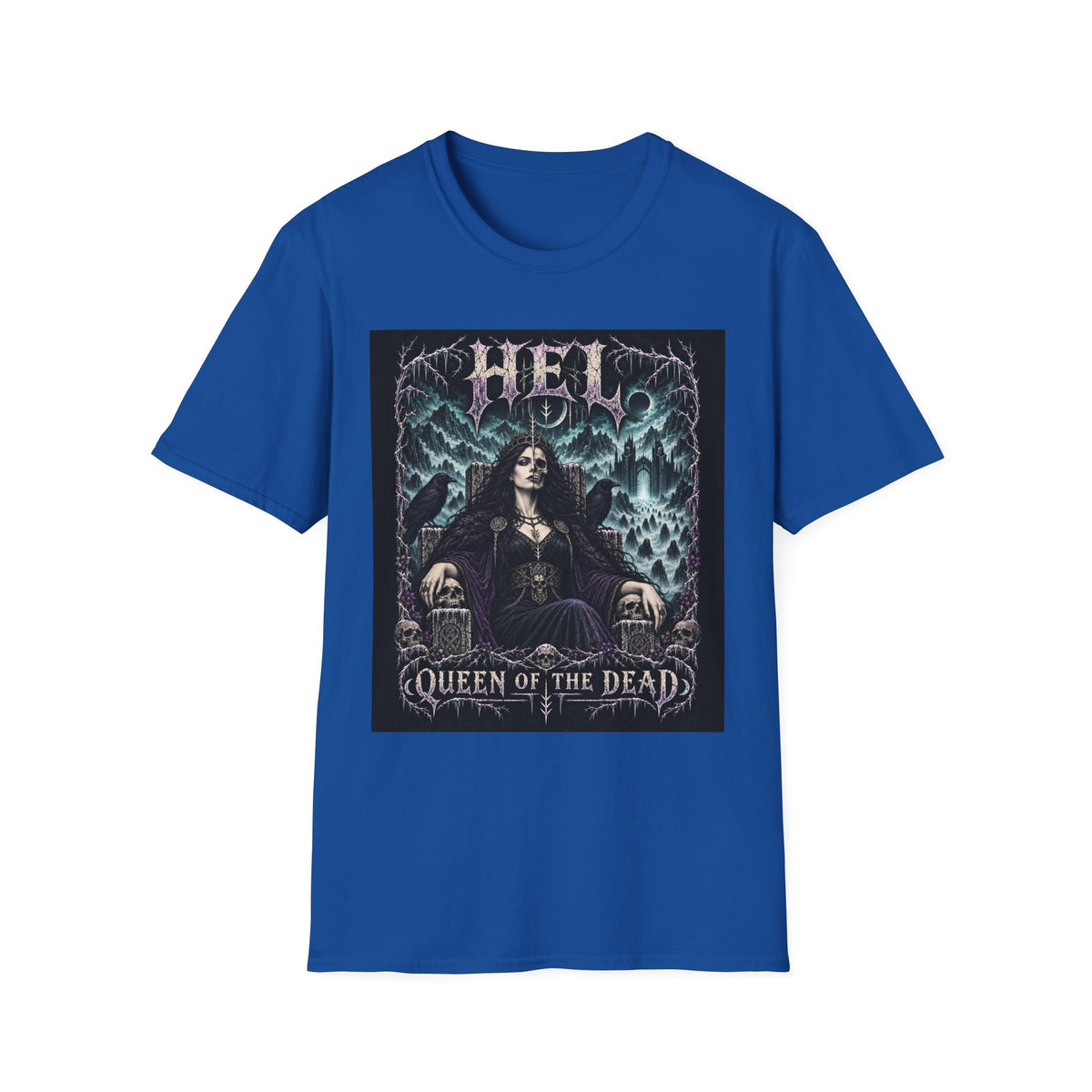 Hel Queen of the Dead T-Shirt — Gothic Metal Band Art Tee