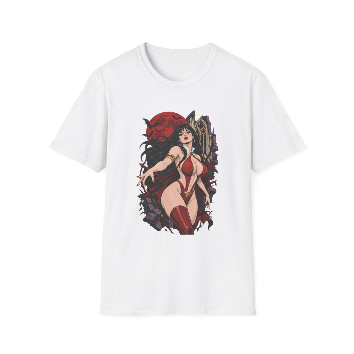 Vampirella | Sexy Vampire Queen | Pin Up Girl | Sexy Halloween Graphic T-Shirt