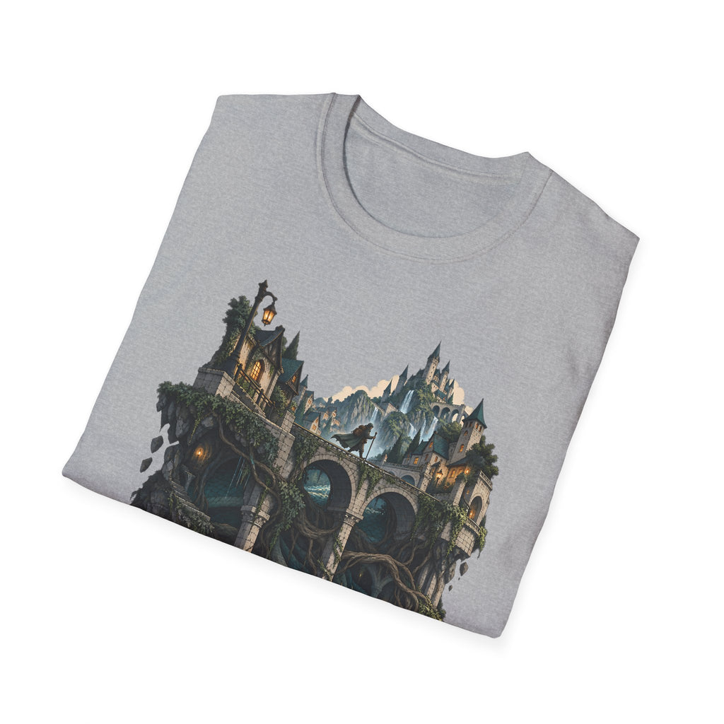 Quests and Adventures | Japanese Style | Anime Fantasy Dragon Castle T Shirt