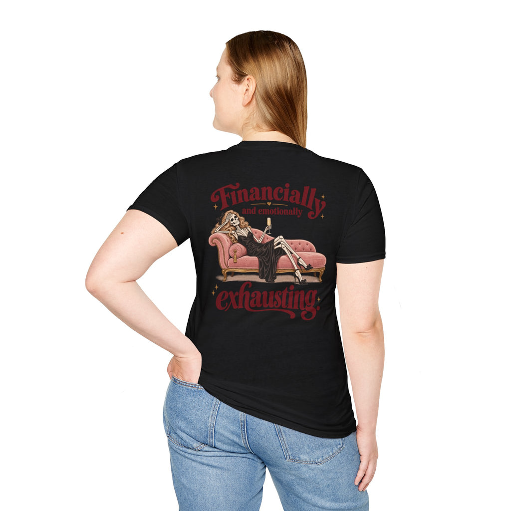 Financially and Emotionally Exhausting | Vintage Lounge Graphic Tee