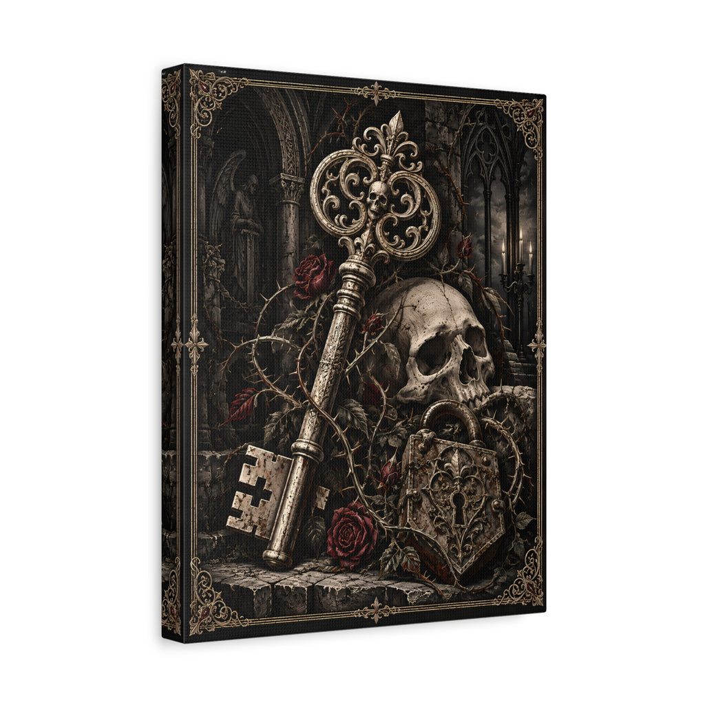 Canvas | Skeleton Key | Occult Wall Art