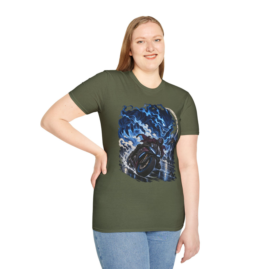 Demon of the Storm | Night Rider | Japanese Urban Motorcycle Tee